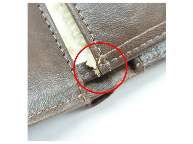 Autre Marque Billetera bifold Hush Puppies de cuero marrón Castaño - vista 8