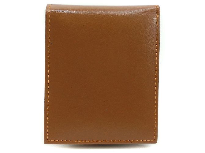 Autre Marque Bifold-Geldbörse aus Büffelleder in Camel Braun - Ansicht 3