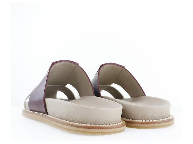 Sandali in pelle Bottega Veneta 565643 Marrone - vista 3