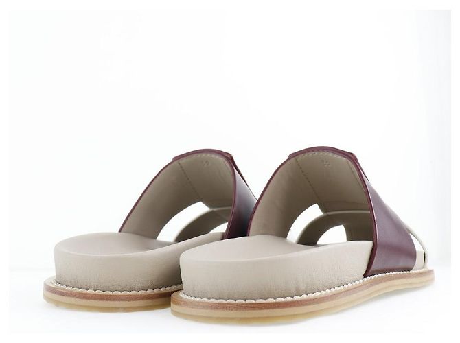 Sandali in pelle Bottega Veneta 565643 Marrone - vista 4