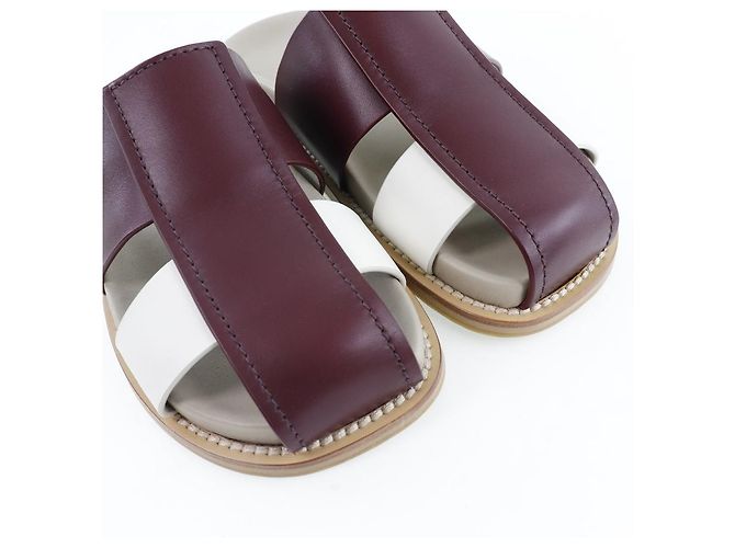 Sandali in pelle Bottega Veneta 565643 Marrone - vista 5