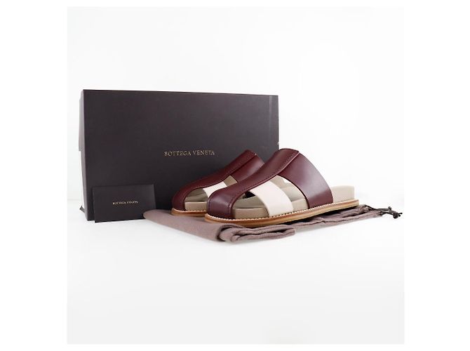 Sandali in pelle Bottega Veneta 565643 Marrone - vista 8