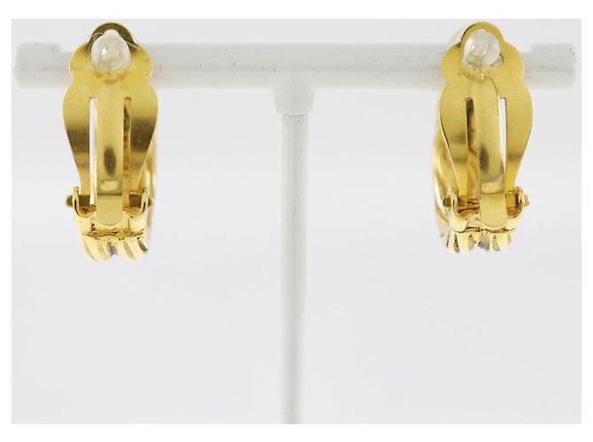 Chanel Coco Mark Earrings Earrings Golden - view 3