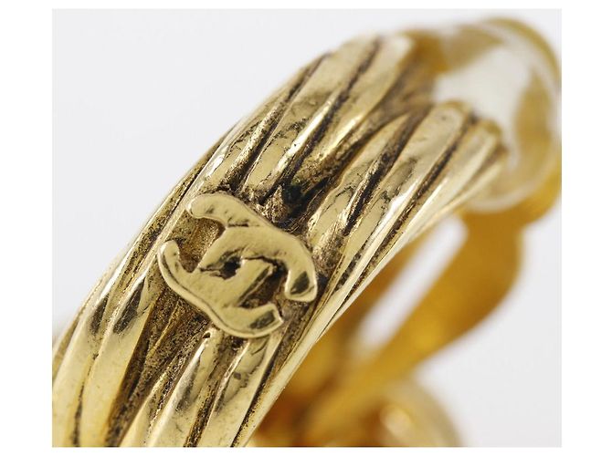 Chanel Coco Mark Earrings Earrings Golden - view 5