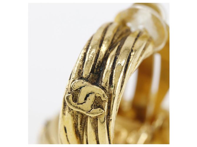 Chanel Coco Mark Earrings Earrings Golden - view 6
