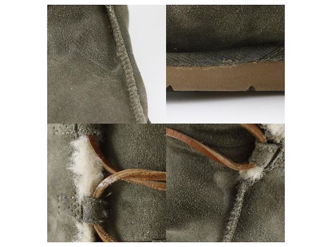 UGG Leder-Schafsleder-Stiefel F3005E Khaki - Ansicht 4
