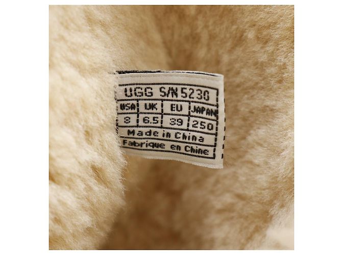 UGG Leder-Schafsleder-Stiefel F3005E Khaki - Ansicht 6