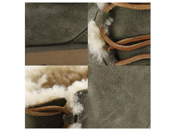 UGG Leder-Schafsleder-Stiefel F3005E Khaki - Ansicht 8