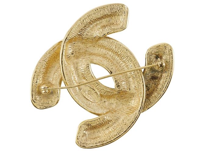 Spilla Chanel Coco Mark Placcata Oro D'oro - vista 2