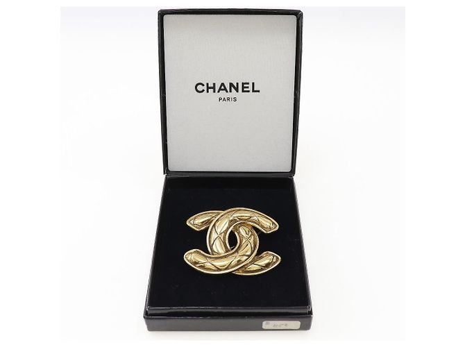 Spilla Chanel Coco Mark Placcata Oro D'oro - vista 9