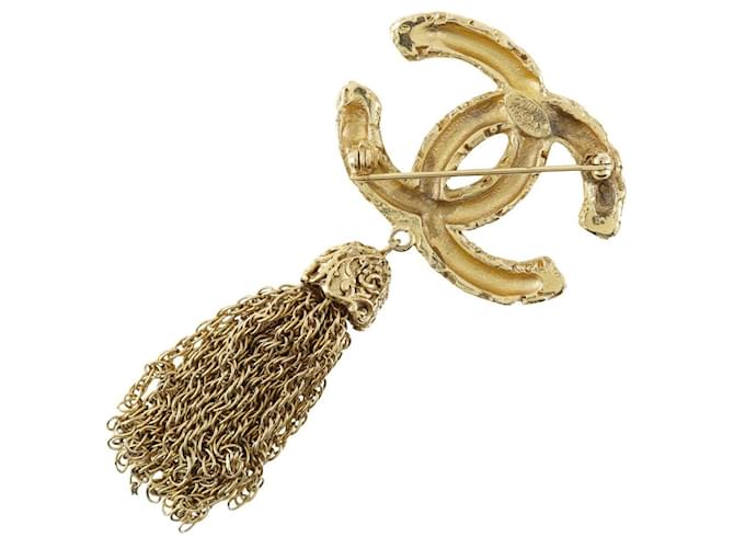 Spilla Chanel Coco Mark Placcata Oro 93A D'oro - vista 2
