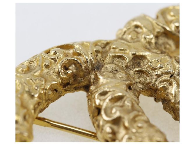 Spilla Chanel Coco Mark Placcata Oro 93A D'oro - vista 3
