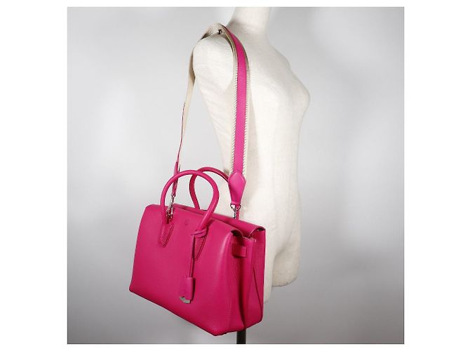 MCM Mira Borsa in Pelle 2WAY Borsa a Spalla Rosa - vista 14
