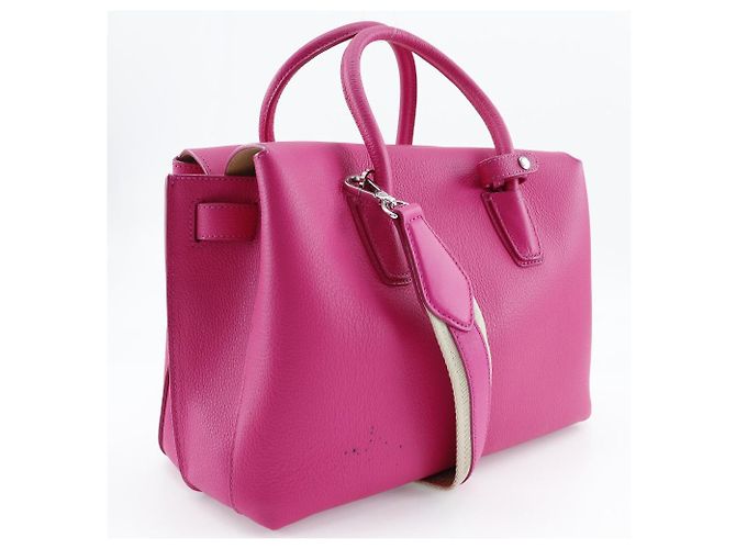 MCM Mira Borsa in Pelle 2WAY Borsa a Spalla Rosa - vista 3