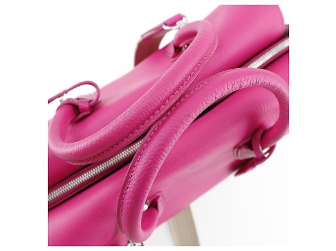 MCM Mira Borsa in Pelle 2WAY Borsa a Spalla Rosa - vista 5