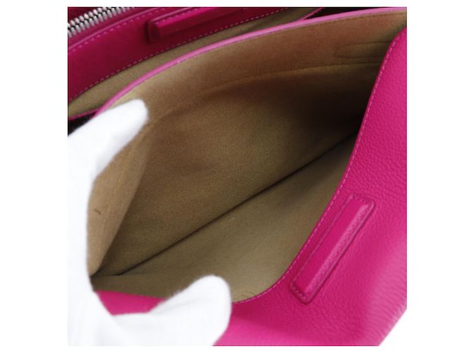 MCM Mira Borsa in Pelle 2WAY Borsa a Spalla Rosa - vista 9