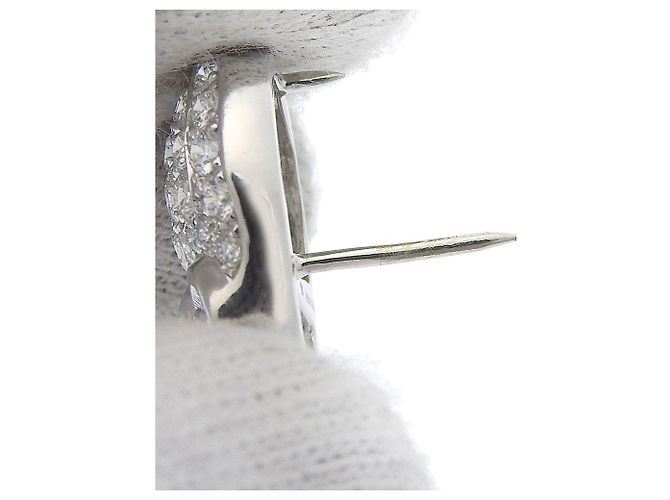 Autre Marque Monnickendam Eulenbrosche K18WG mit Diamant Weiß - Ansicht 4