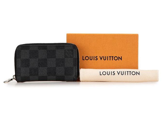 Portafoglio Zippy Damier Graphite Louis Vuitton N63076 Nero - vista 6