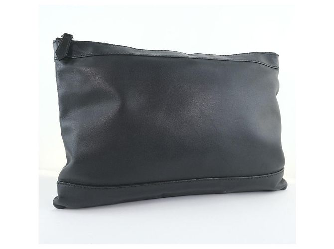 Borsa Clutch Balenciaga Navy Clip M Nero - vista 3