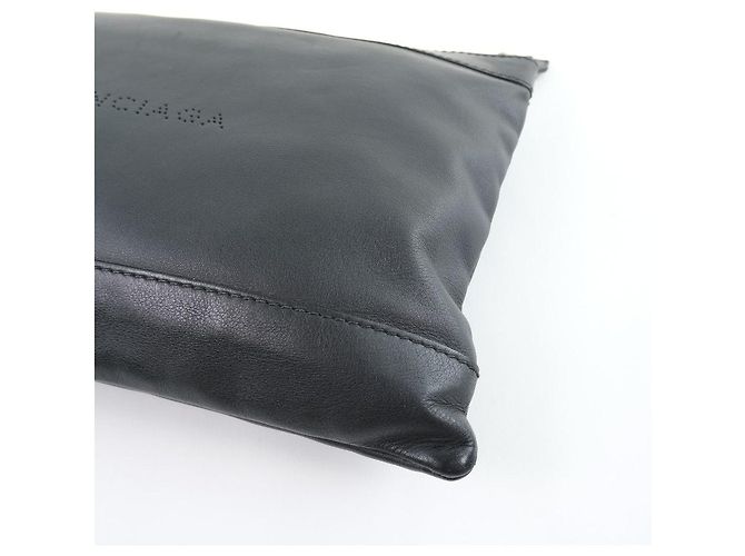 Borsa Clutch Balenciaga Navy Clip M Nero - vista 5