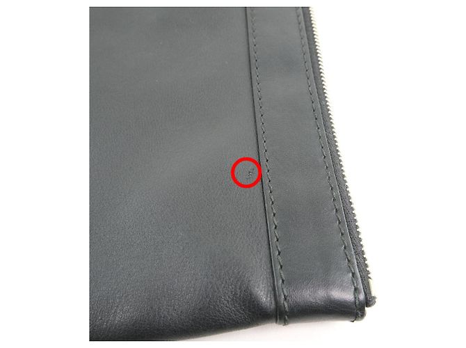 Borsa Clutch Balenciaga Navy Clip M Nero - vista 6