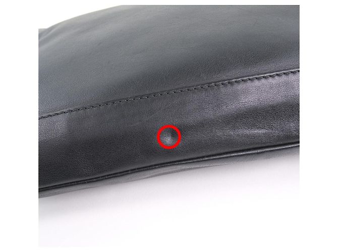 Borsa Clutch Balenciaga Navy Clip M Nero - vista 8