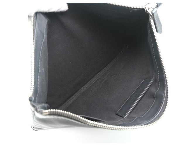 Borsa Clutch Balenciaga Navy Clip M Nero - vista 9
