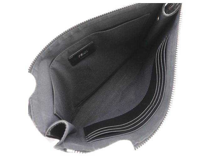Borsa Clutch Fendi Bugs Monster 7VA433 Nero - vista 5