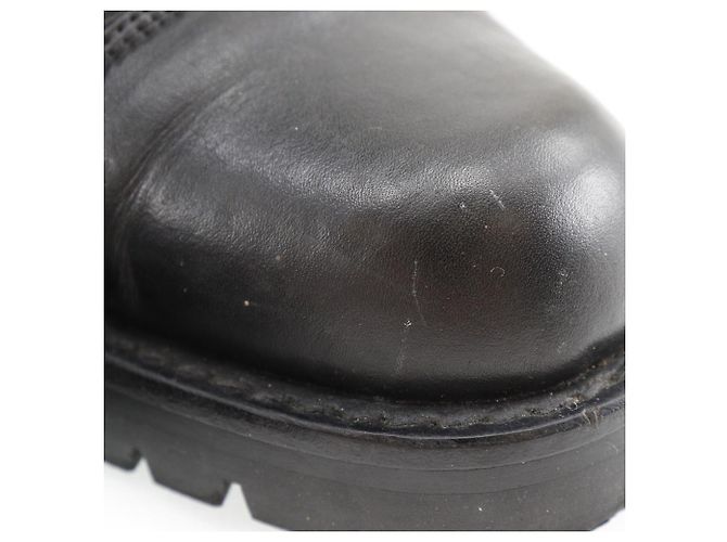 Botas de cuero Chanel negras Negro - vista 8
