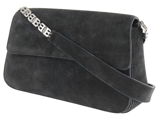 Borsa a spalla in suede Bally nera Nero - vista 2