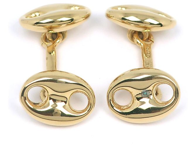 Gemelli vintage placcati in oro di Gucci D'oro - vista 3