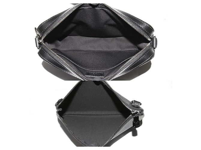 Borsa a spalla 2 in 1 Louis Vuitton Monogram Eclipse Trio M69443 Nero - vista 5