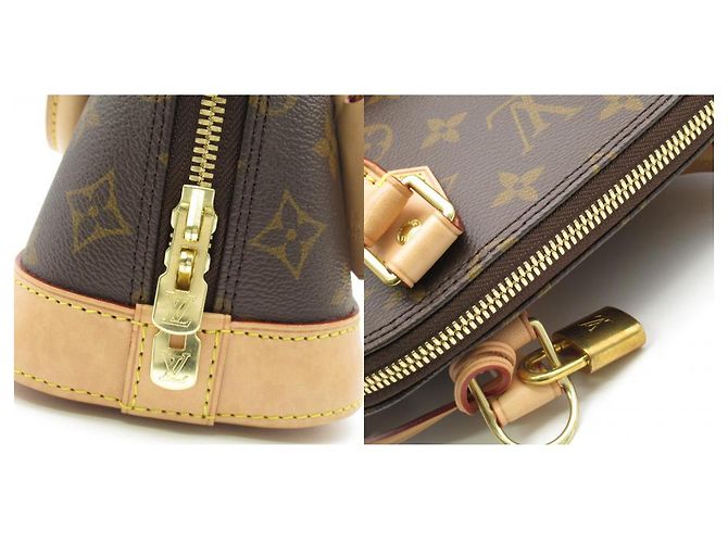 Louis Vuitton Alma BB 2way Shoulder Bag Brown M53152 - view 10