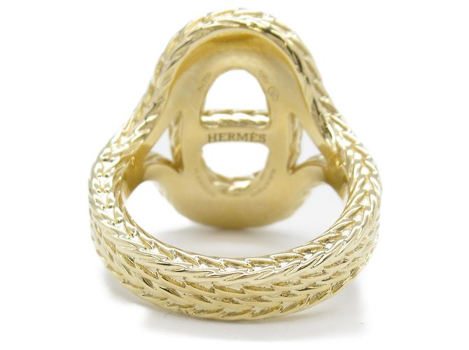 Ring Hermès Anillo Danae Chaine d'Ancre Hermes en oro amarillo K18 Dorado - vista 3