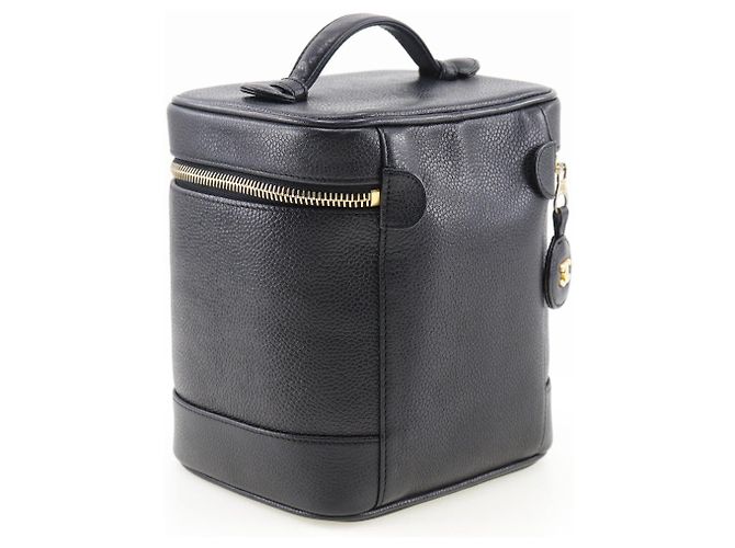 Borsa a mano Chanel Vanity in pelle di caviale Nero - vista 2