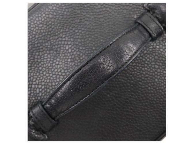 Borsa a mano Chanel Vanity in pelle di caviale Nero - vista 4
