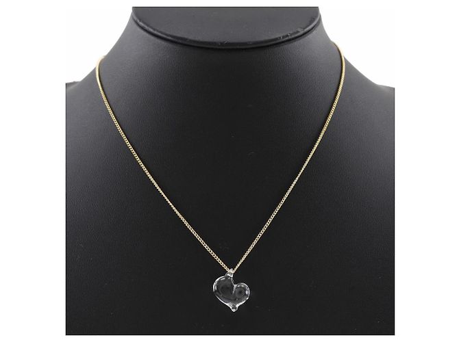 Autre Marque Collana a forma di cuore placcata oro D'oro - vista 2