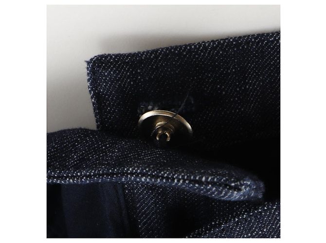 Pantalones de mezclilla Chanel de algodón índigo Azul - vista 3