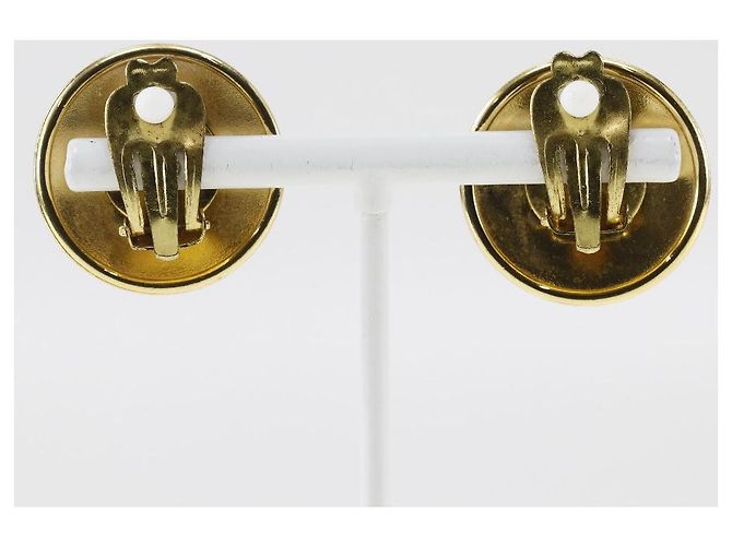 Hermès Orecchini a forma di corno placcati in oro Hermes D'oro - vista 3