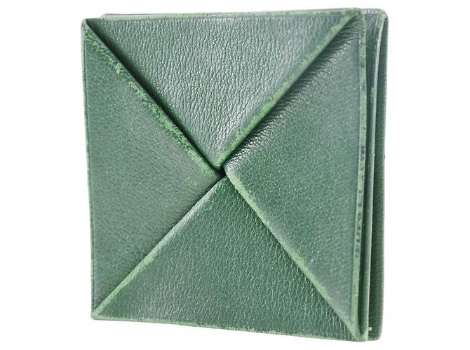 Monedero de cuero Zulu de Hermès Verde - vista 2