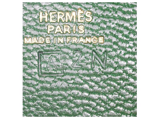 Monedero de cuero Zulu de Hermès Verde - vista 8
