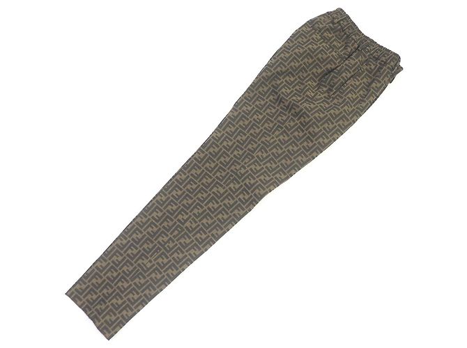 Traje Fendi FF Logo Estampado Zucca Marrón 44 Castaño - vista 4