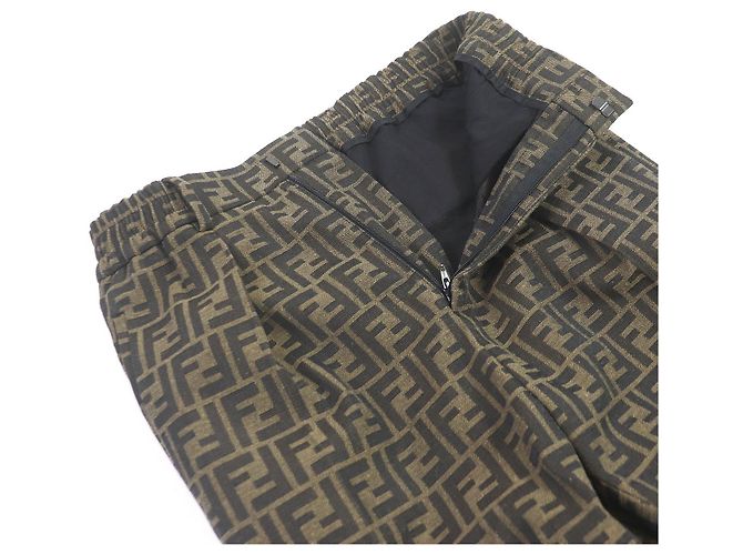 Traje Fendi FF Logo Estampado Zucca Marrón 44 Castaño - vista 5
