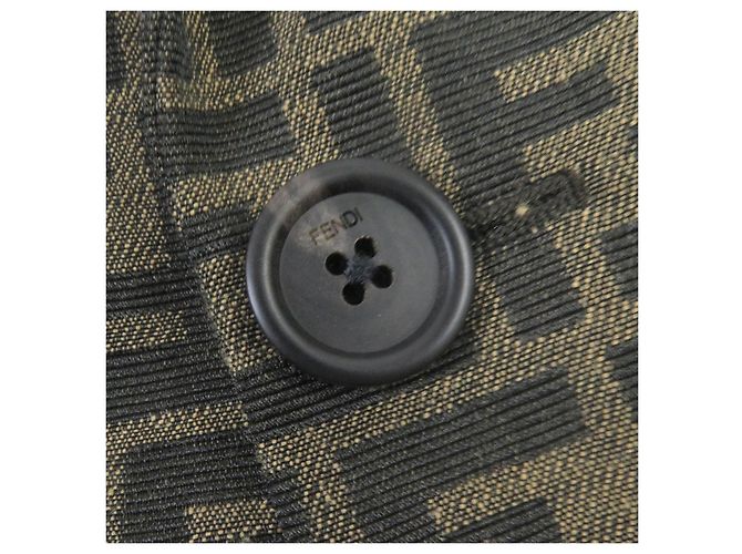 Traje Fendi FF Logo Estampado Zucca Marrón 44 Castaño - vista 7