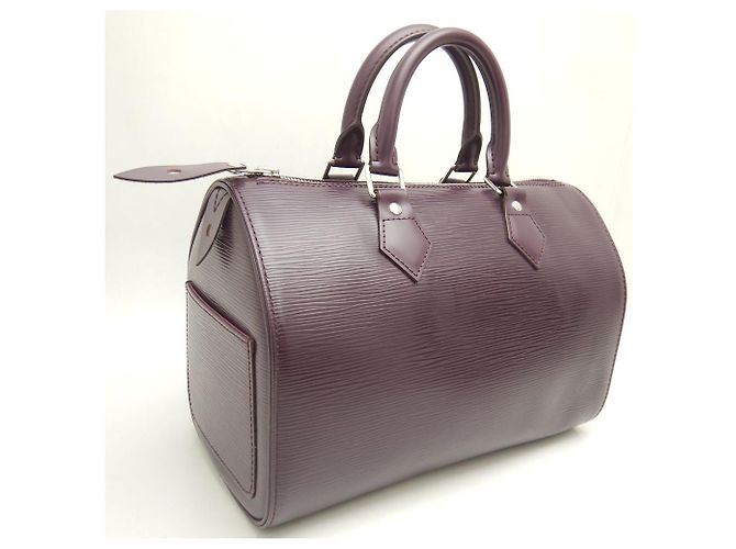 Sac à main Louis Vuitton Epi Speedy 25 Violet - vue 2