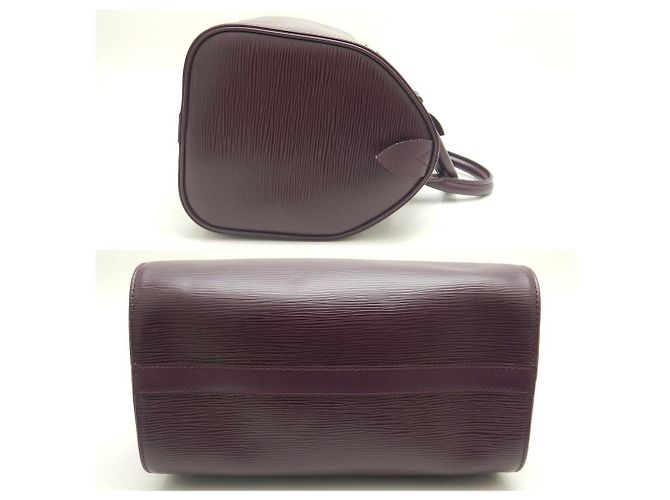 Sac à main Louis Vuitton Epi Speedy 25 Violet - vue 4