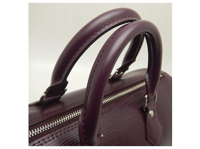 Sac à main Louis Vuitton Epi Speedy 25 Violet - vue 5