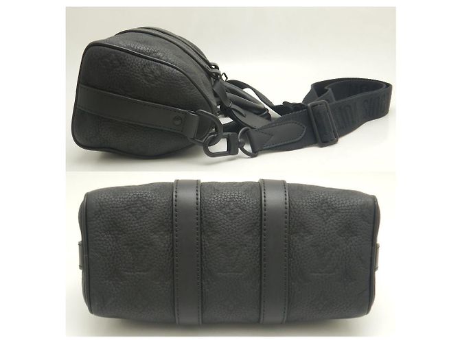 Louis Vuitton Leather Keepall Bandouliere 25 Handbag Black - view 4