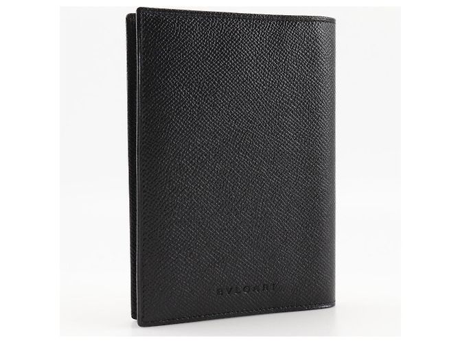 Bulgari Bvlgari Leather Notebook Cover Black - view 3