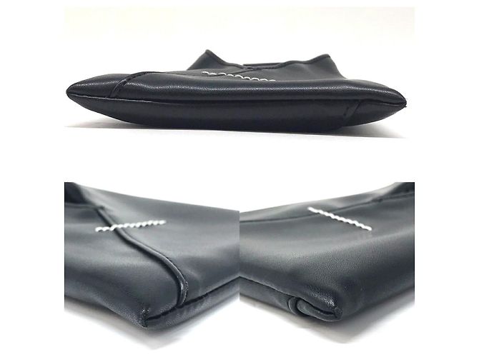 Autre Marque Borsa a spalla in pelle MM6 Maison Margiela Nero - vista 3